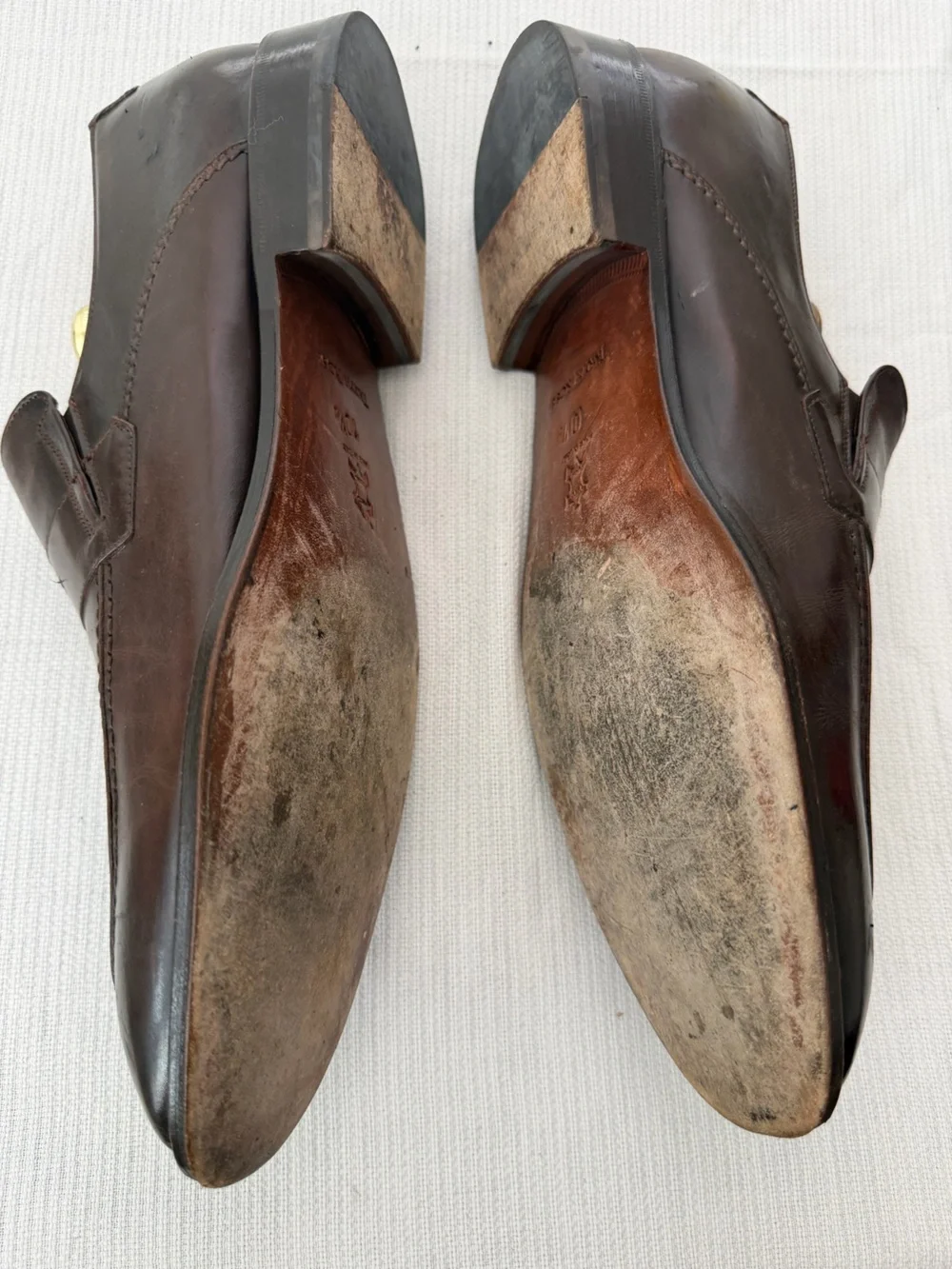 Taryn Rose Dark Brown Leather Penny Loafers for Men